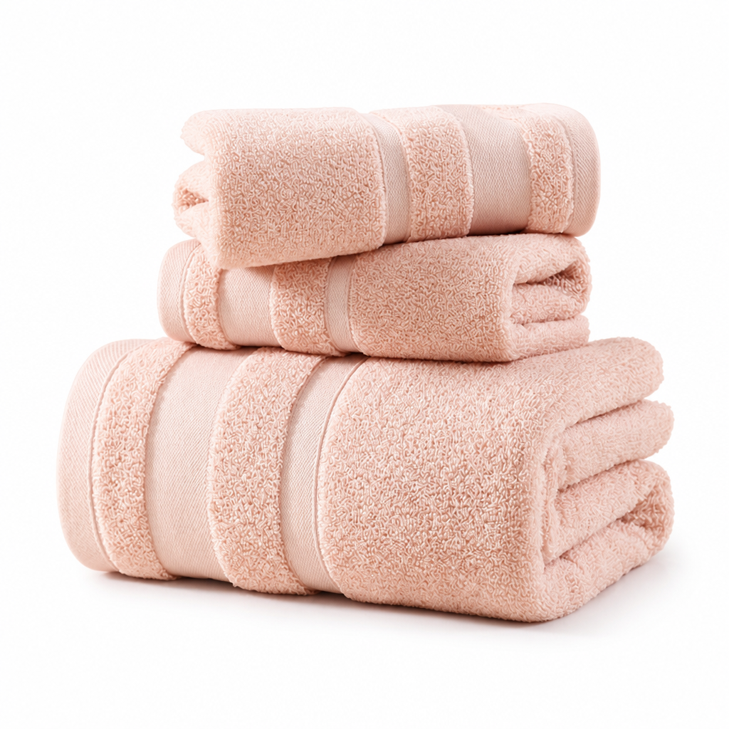 100% Cotton Plush Towel Set (Hand & Bath Sizes)