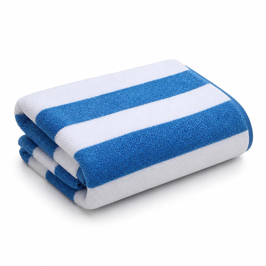100% Cotton Quick-Dry Striped Bath Towel