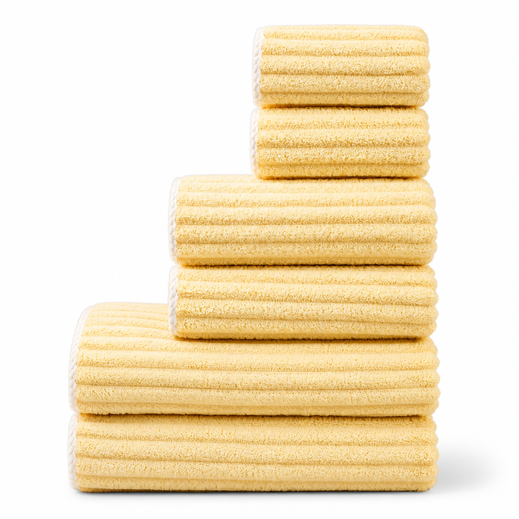 100% Cotton & Quick-Dry Terry Towel Set