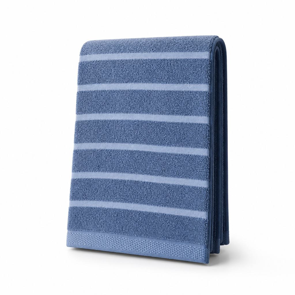 100% Cotton Striped Soft & Absorbent Bath Towel