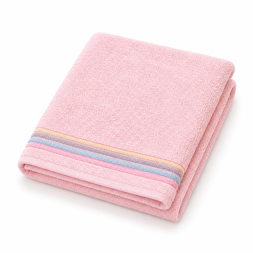 100% Cotton Striped Soft & Absorbent Bath Towel