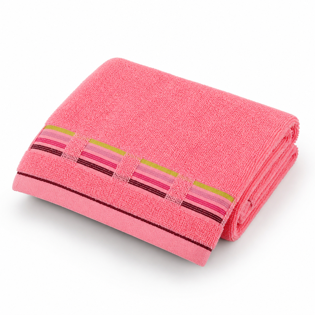 100% Cotton Striped Soft & Absorbent Bath Towel
