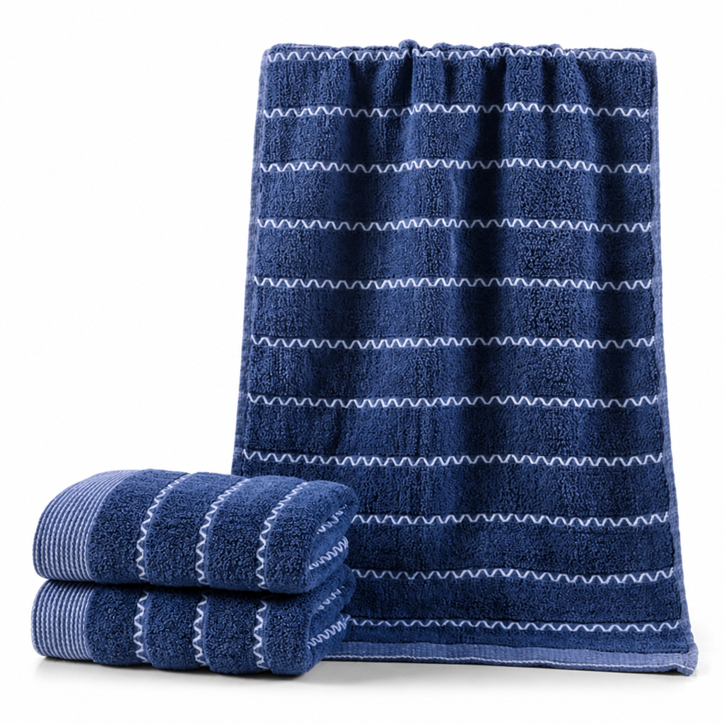 100% Cotton Striped Soft & Absorbent Bath Towel