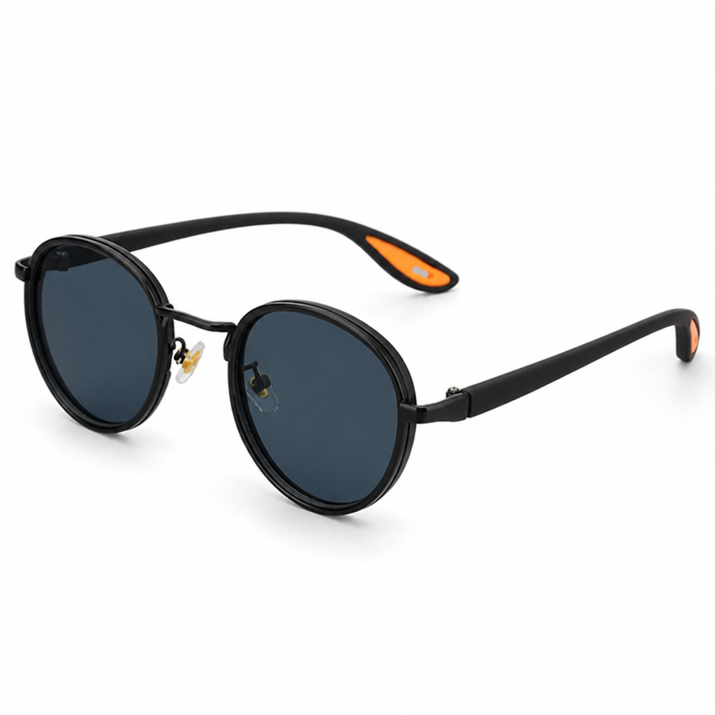 100% UV-Blocking Crystal-Clear Round Sunglasses
