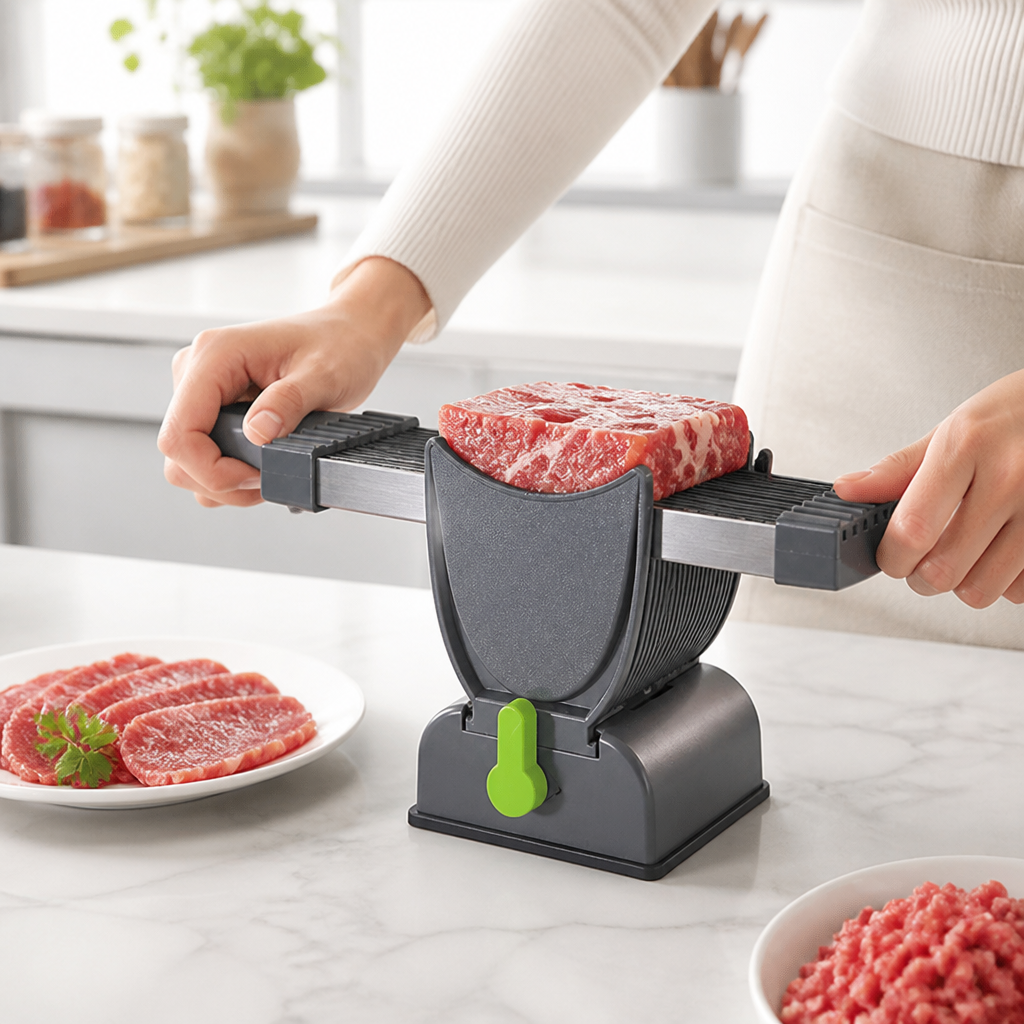 17-Blade Stainless Steel Suction-Base Meat Slicing Set