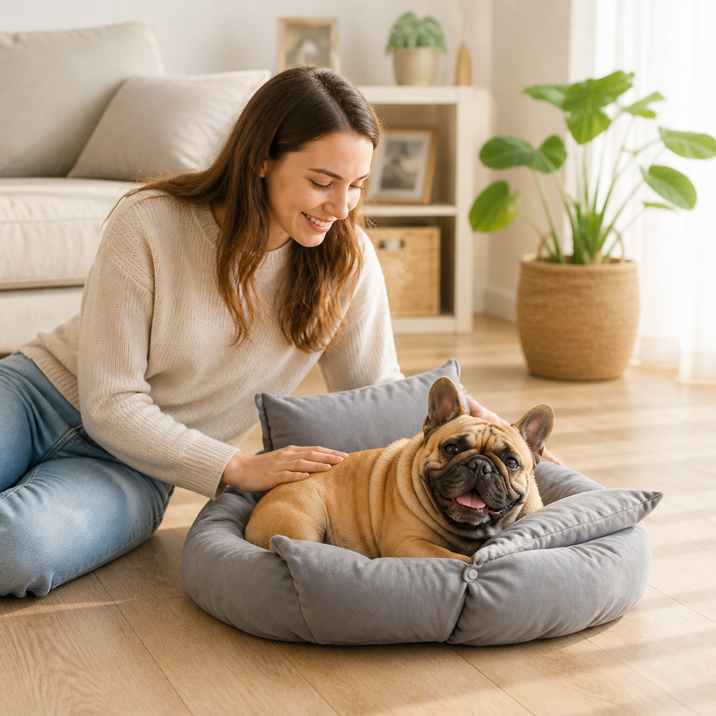 3-in-1 Breathable Cotton Pet Bed (For Cats & Small Dogs)