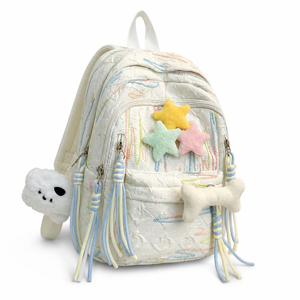 3D Character Adjustable Padded Kids Backpack (Multiple Compartments)
