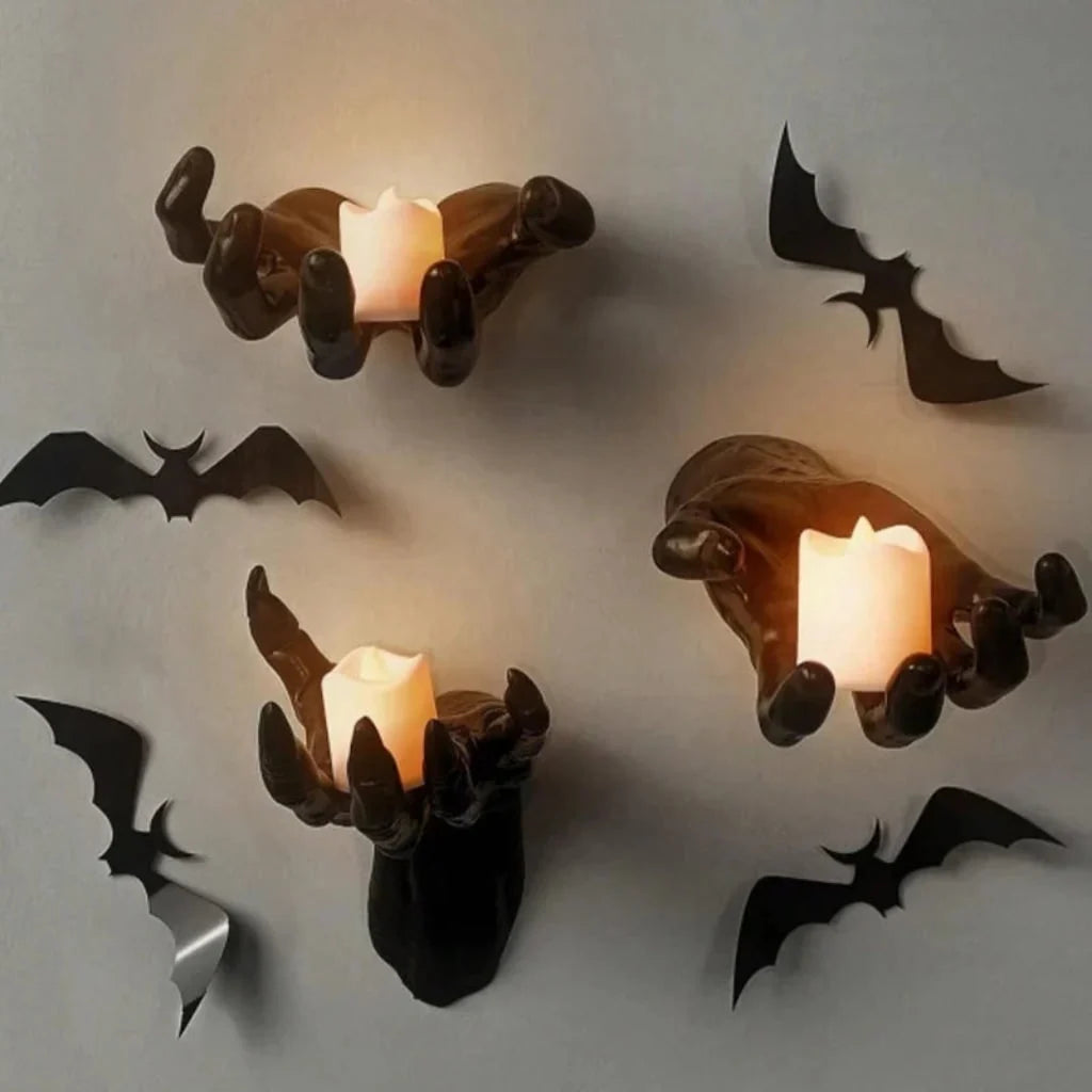 3D Wall Art Gothic Shadow-Casting Removable Adhesive