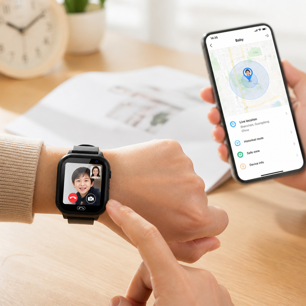 4G Real-Time GPS Kids Smartwatch (Video Calls & SOS)