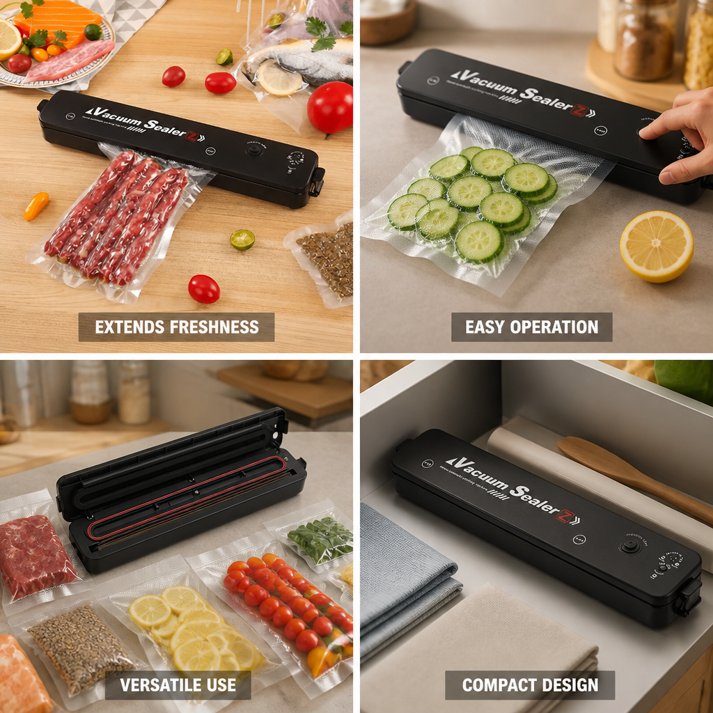 90W Electric Vacuum Sealer (Includes 50 Bags)