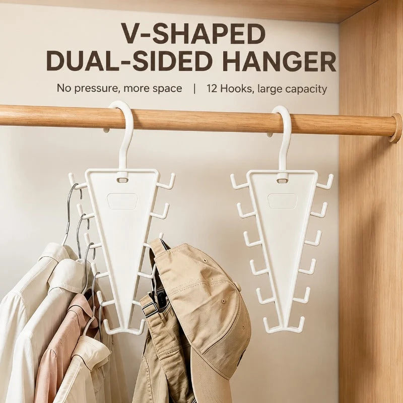 Accessory Hanger 12-Hook 360° Swivel Space-Saving