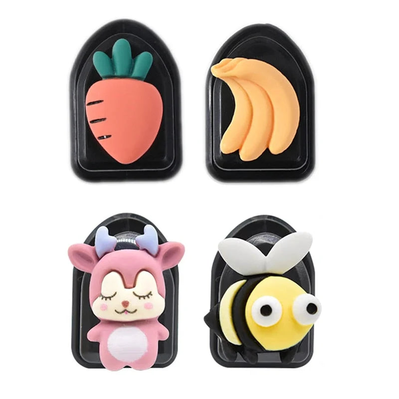 Adhesive Hooks Animal Design Set of 4 for Car & Home