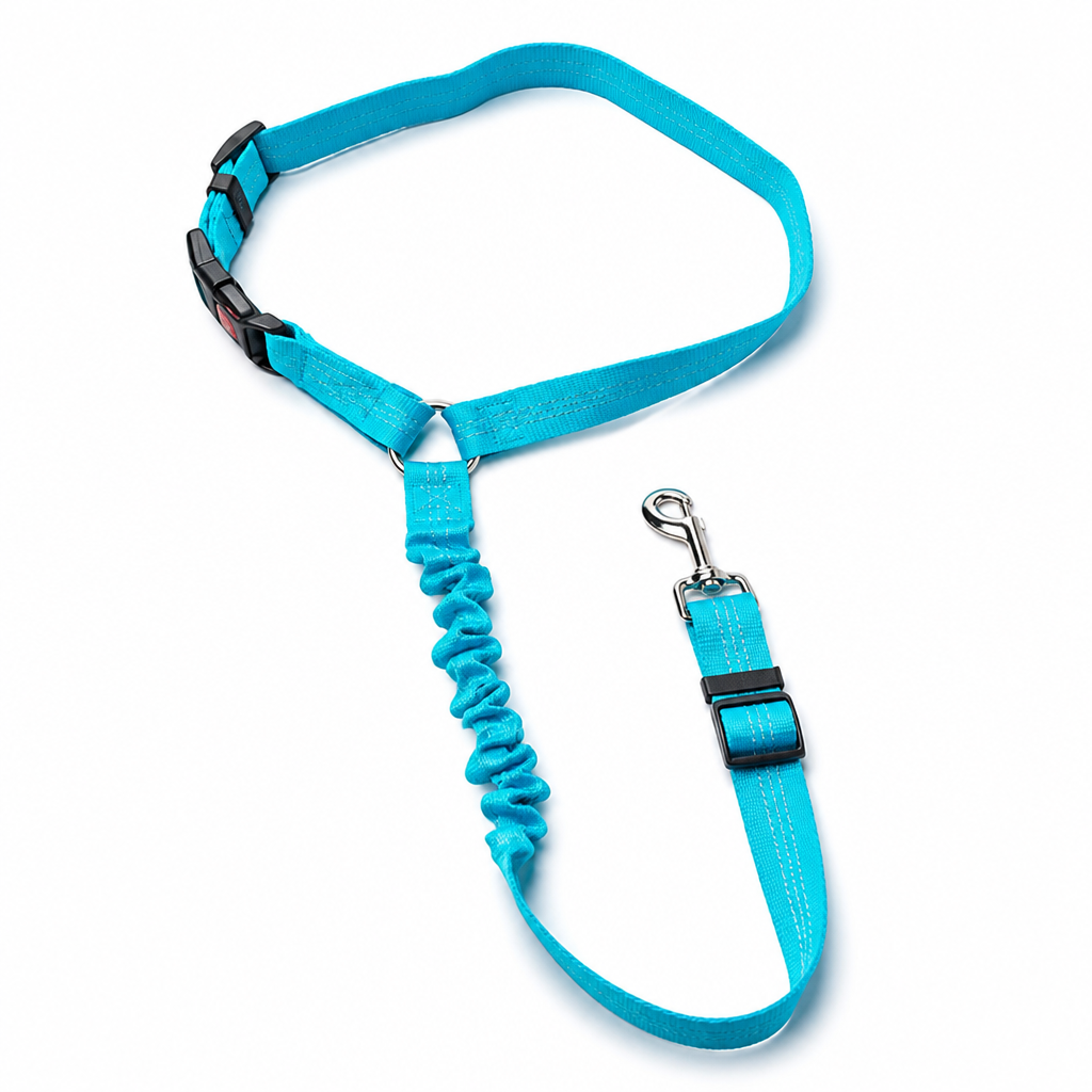 Adjustable & 360° Swivel Dog Car Seat Belt (Headrest Attachment)