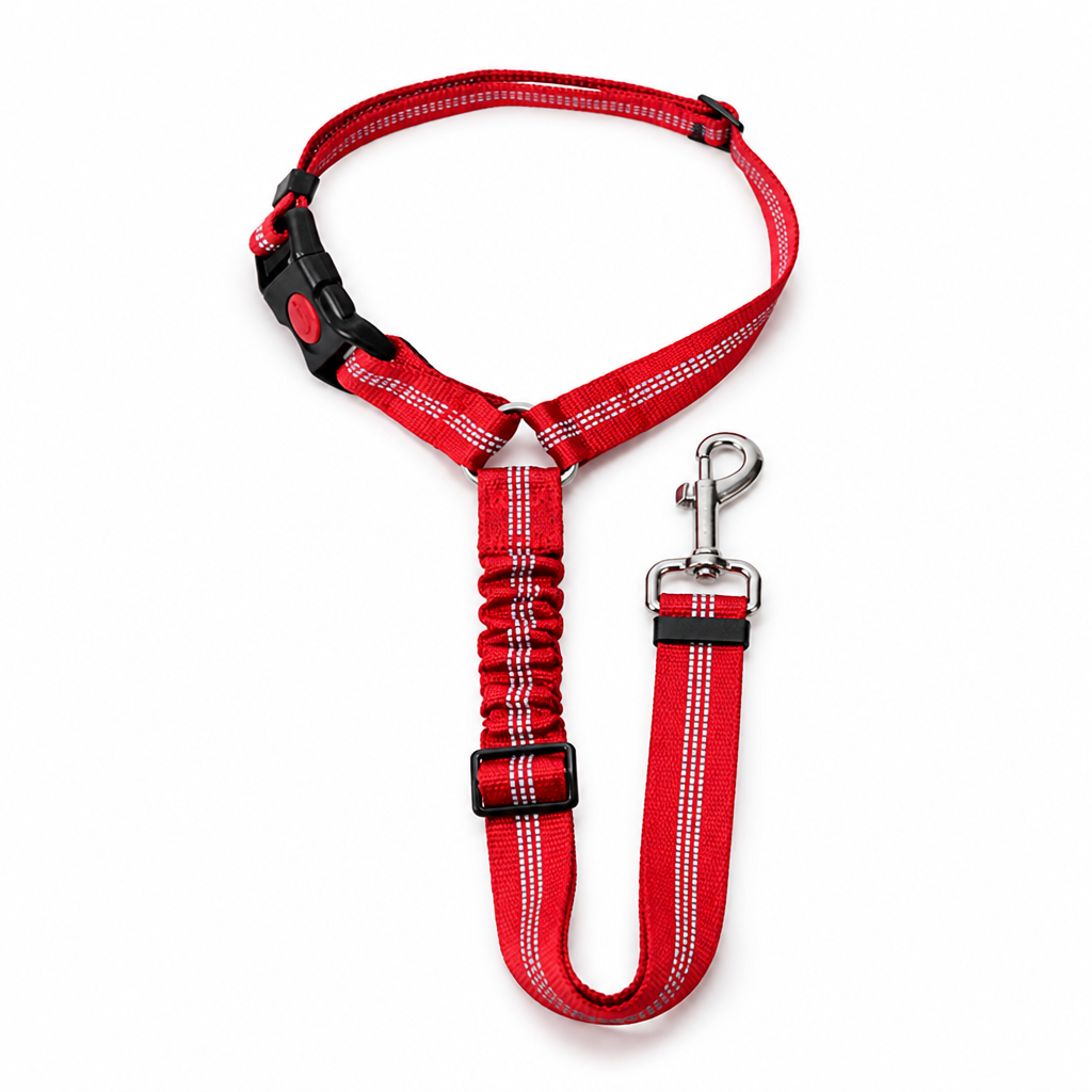 Adjustable & 360° Swivel Dog Car Seat Belt (Headrest Attachment)