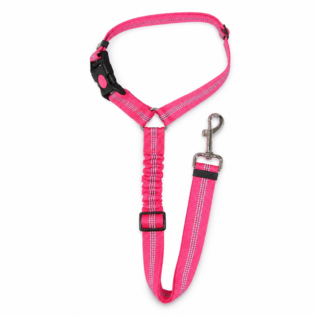 Adjustable & 360° Swivel Dog Car Seat Belt (Headrest Attachment)