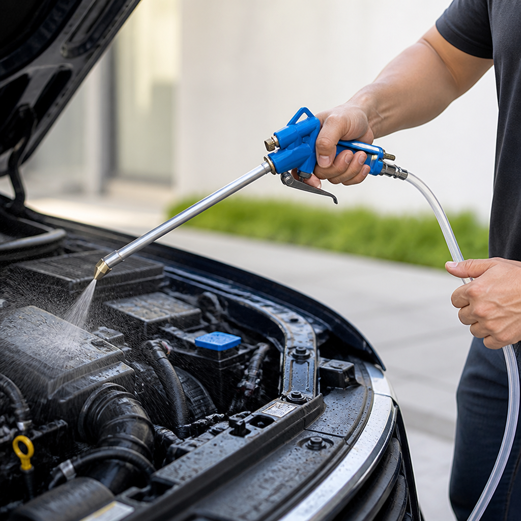 Adjustable-Pressure Siphon Spray Car Engine Cleaning Gun