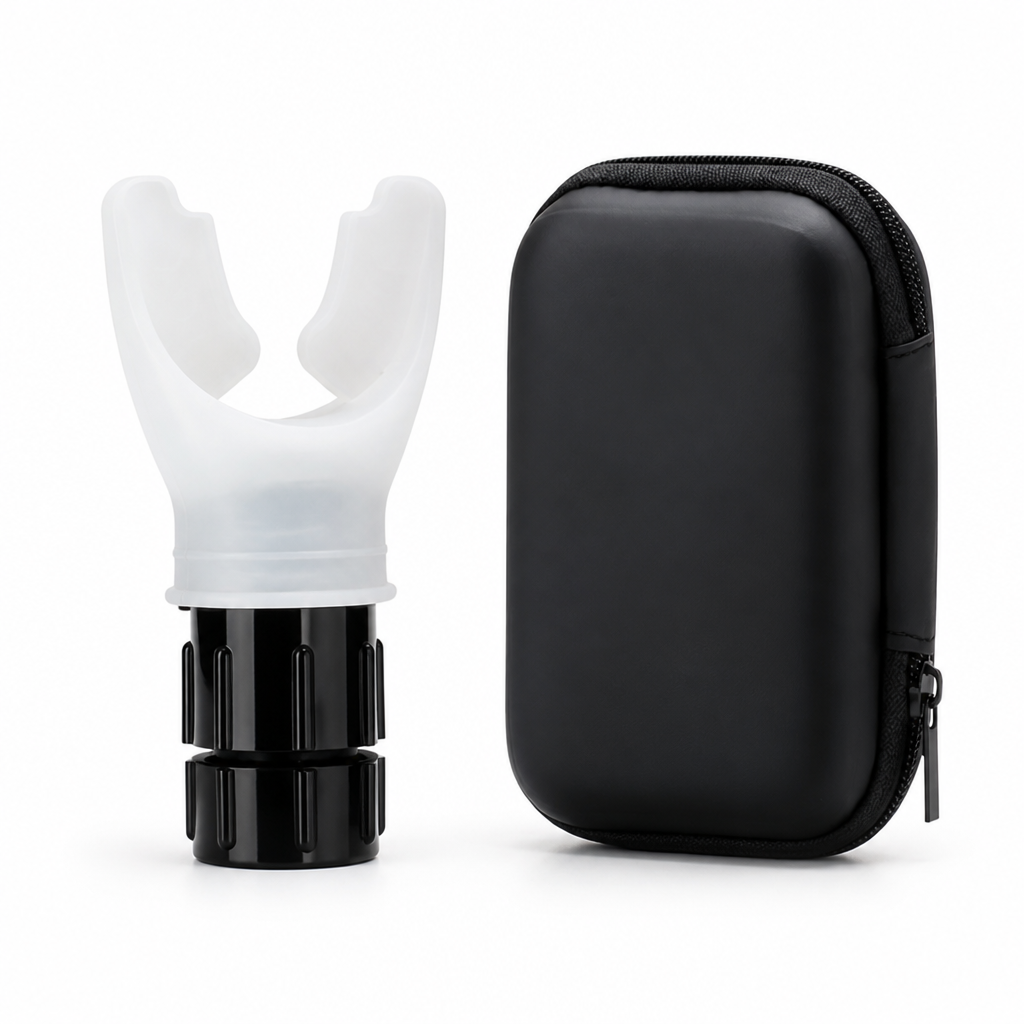 Adjustable Resistance Portable Breathing Trainer (Includes Storage Case)