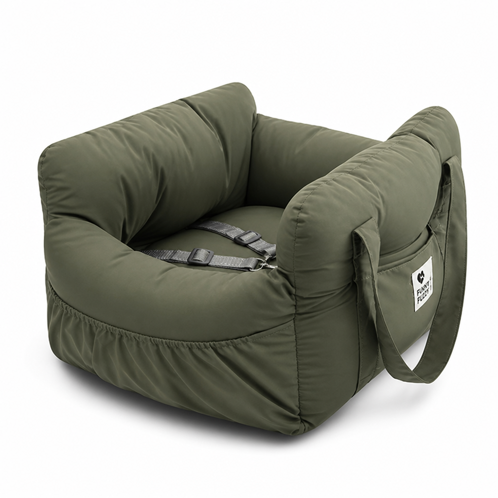 Adjustable Safety Harness Machine-Washable Dog Booster Seat