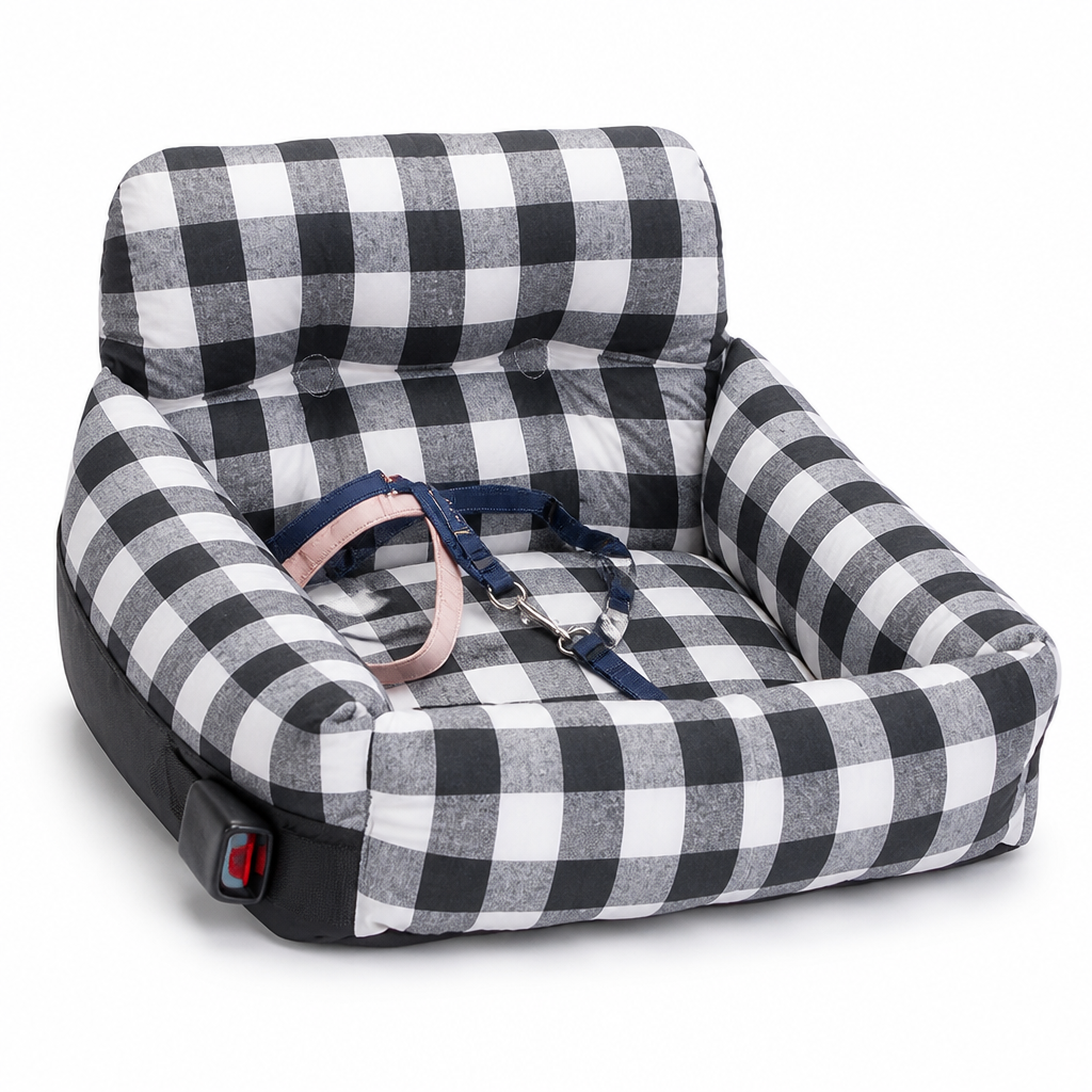 Adjustable Safety Harness Machine-Washable Dog Booster Seat