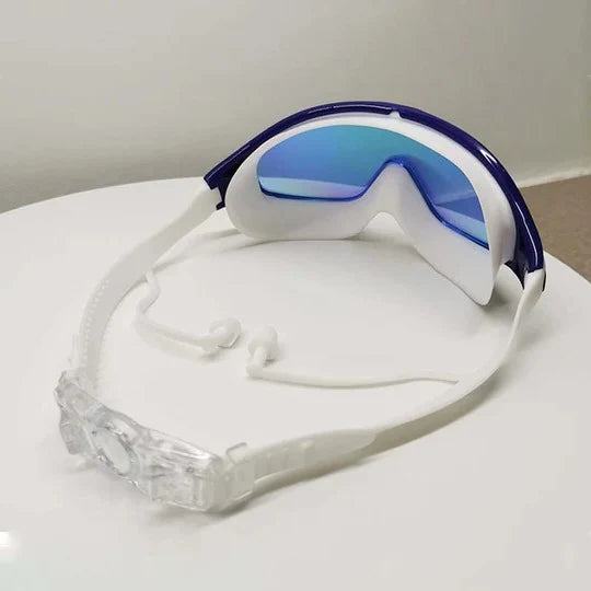 Adult Swimming Goggles Wide-Angle Lens Anti-Fog Adjustable Strap