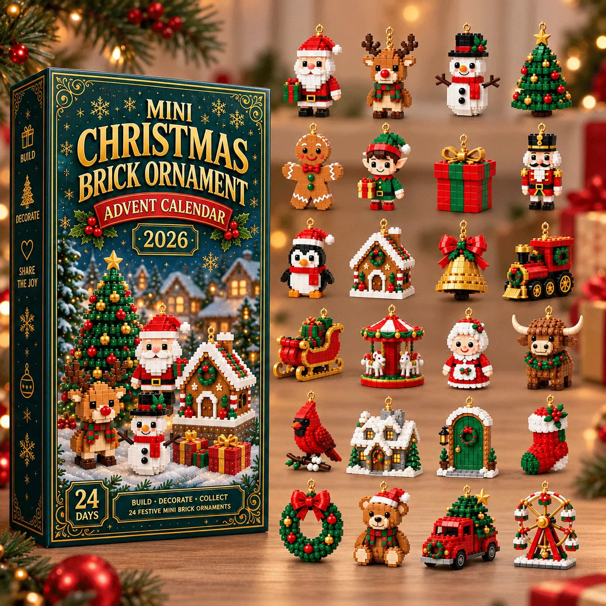 Advent Calendar 24 Mini Building Sets With Hanging Loops