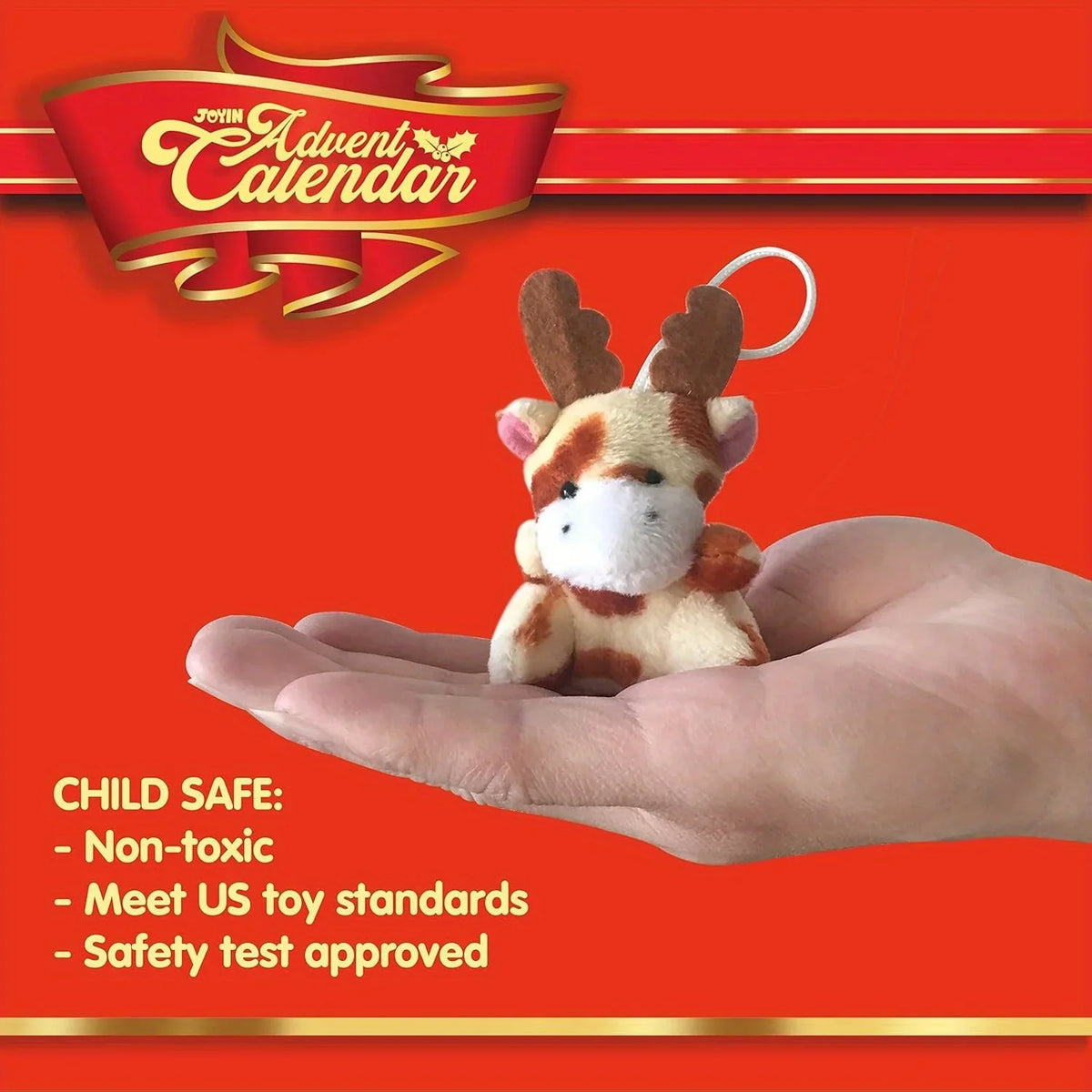 Advent Calendar 24 Mini Plush Animals Reusable