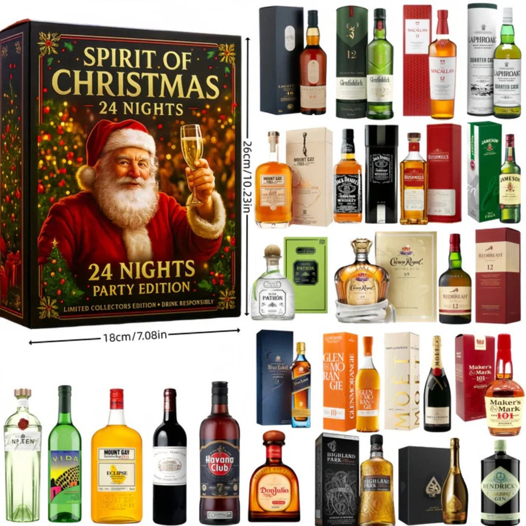 Advent Calendar 24 Miniature Bottle Ornaments
