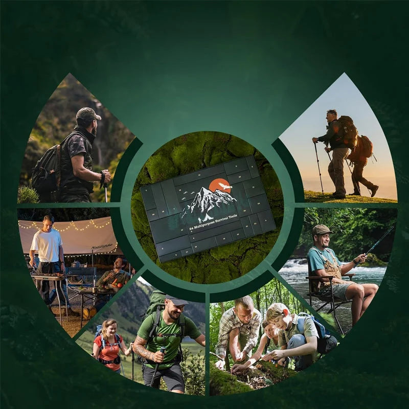 Advent Calendar 24-Piece Camping & Survival Gear