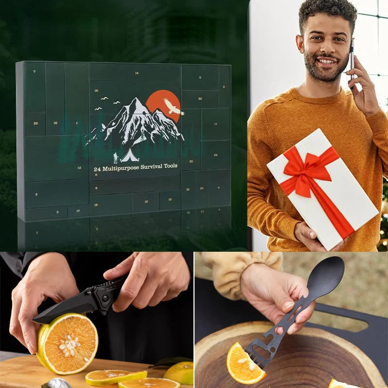 Advent Calendar 24-Piece Camping & Survival Gear