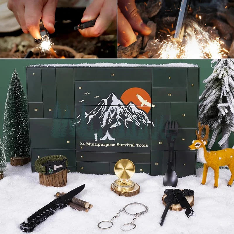 Advent Calendar 24-Piece Camping & Survival Gear