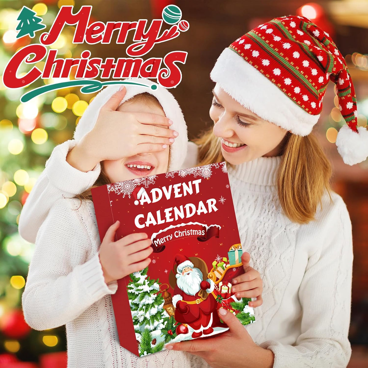 Advent Calendar 24 Squishy Toys Washable TPR
