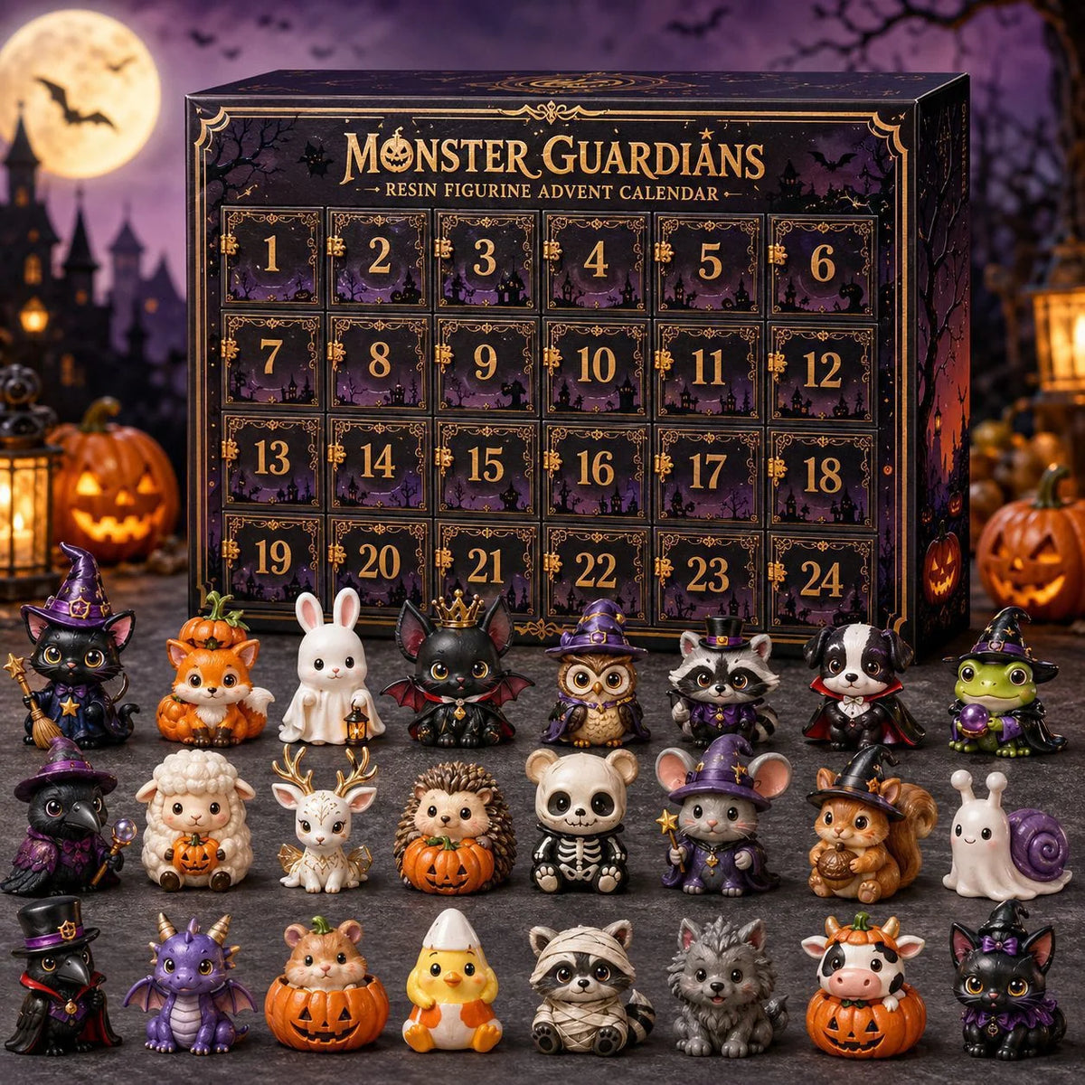 Advent Calendar Acrylic Animal Design 24-Day Christmas Countdown