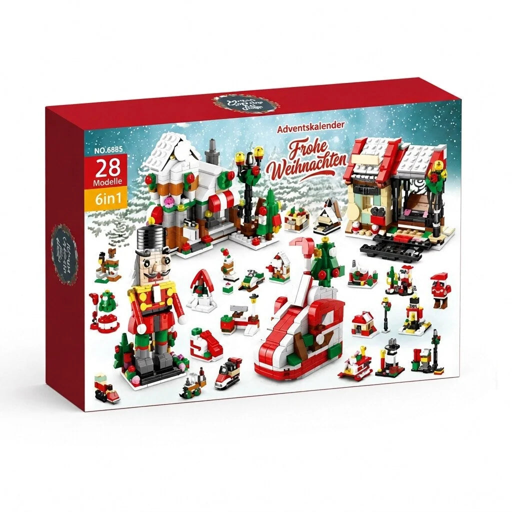 Advent Calendar Christmas Building Blocks 24 Daily Sets for Kids