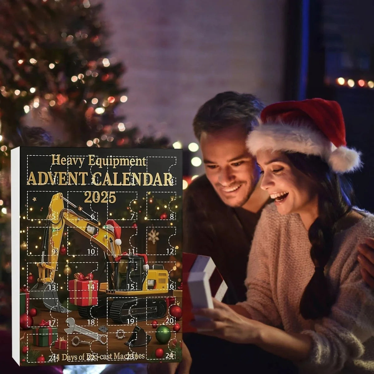 Advent Calendar Construction Vehicle Theme 24 Toy Surprises
