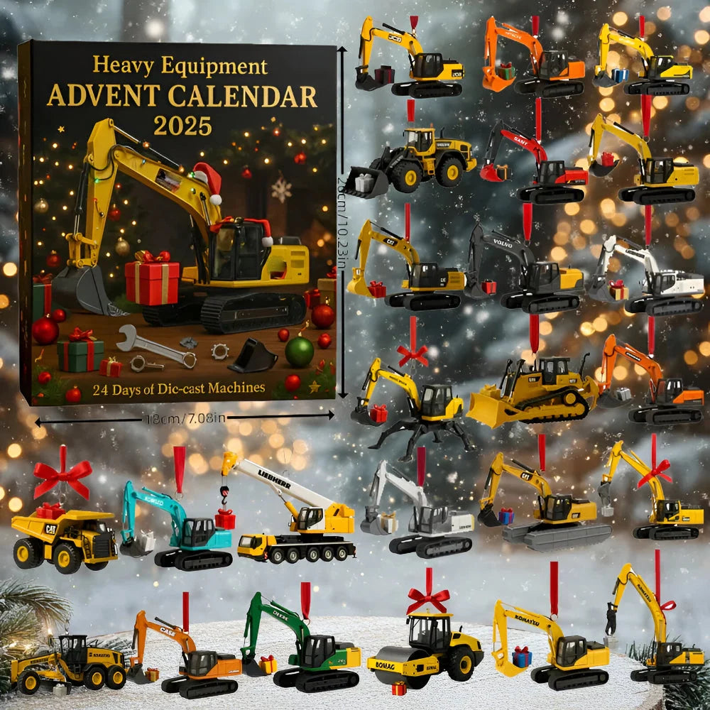 Advent Calendar Construction Vehicles 24 Die-Cast Models
