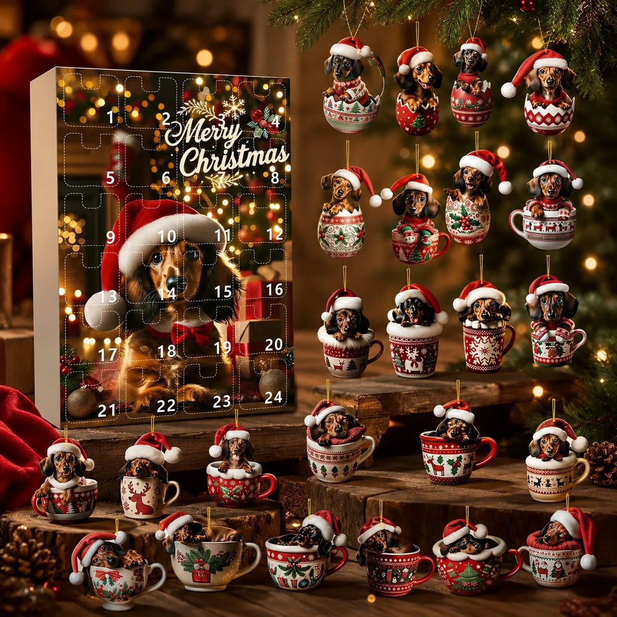 Advent Calendar Dachshund 24 Daily Surprises