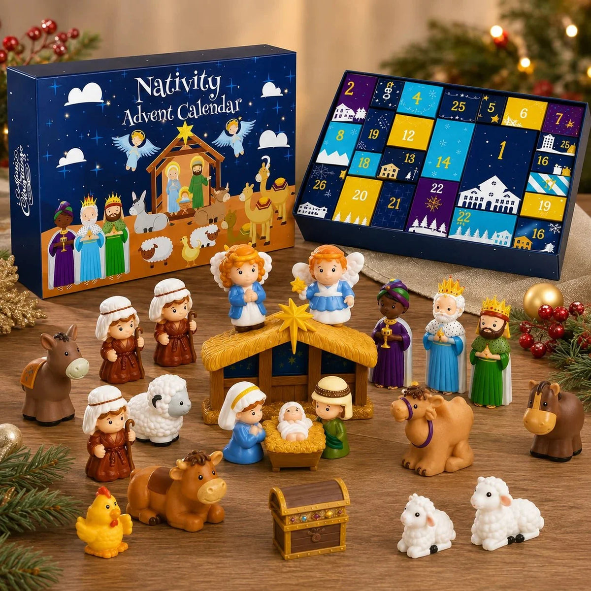 Advent Calendar Nativity Scene 25 Pieces