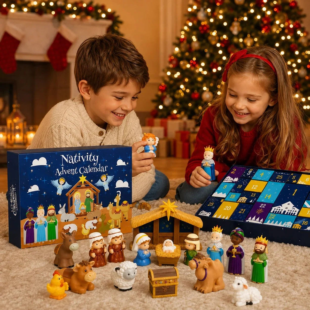 Advent Calendar Nativity Scene 25 Pieces