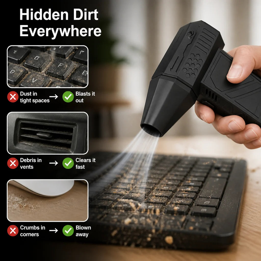 Air Duster Cordless Brushless Motor 40-Minute Runtime