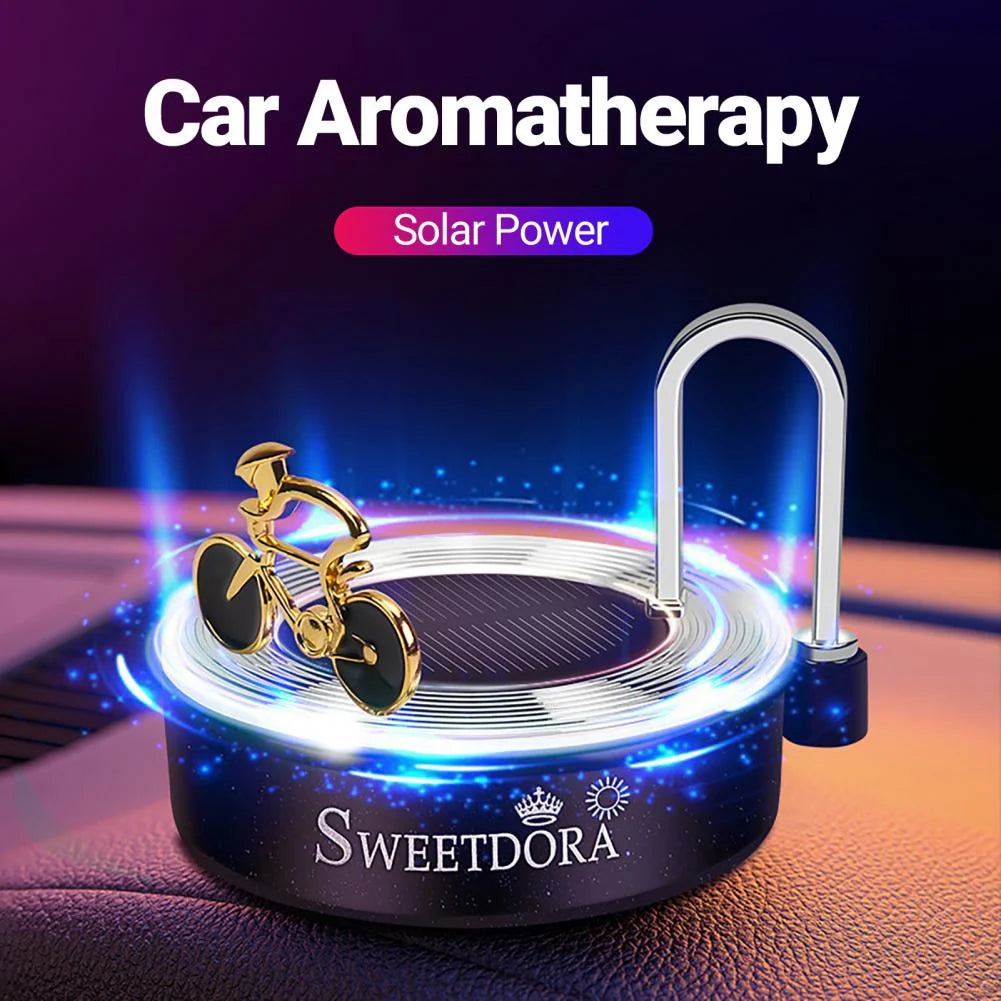 Air Freshener Solar-Powered Bicycle Aromatherapy Diffuser