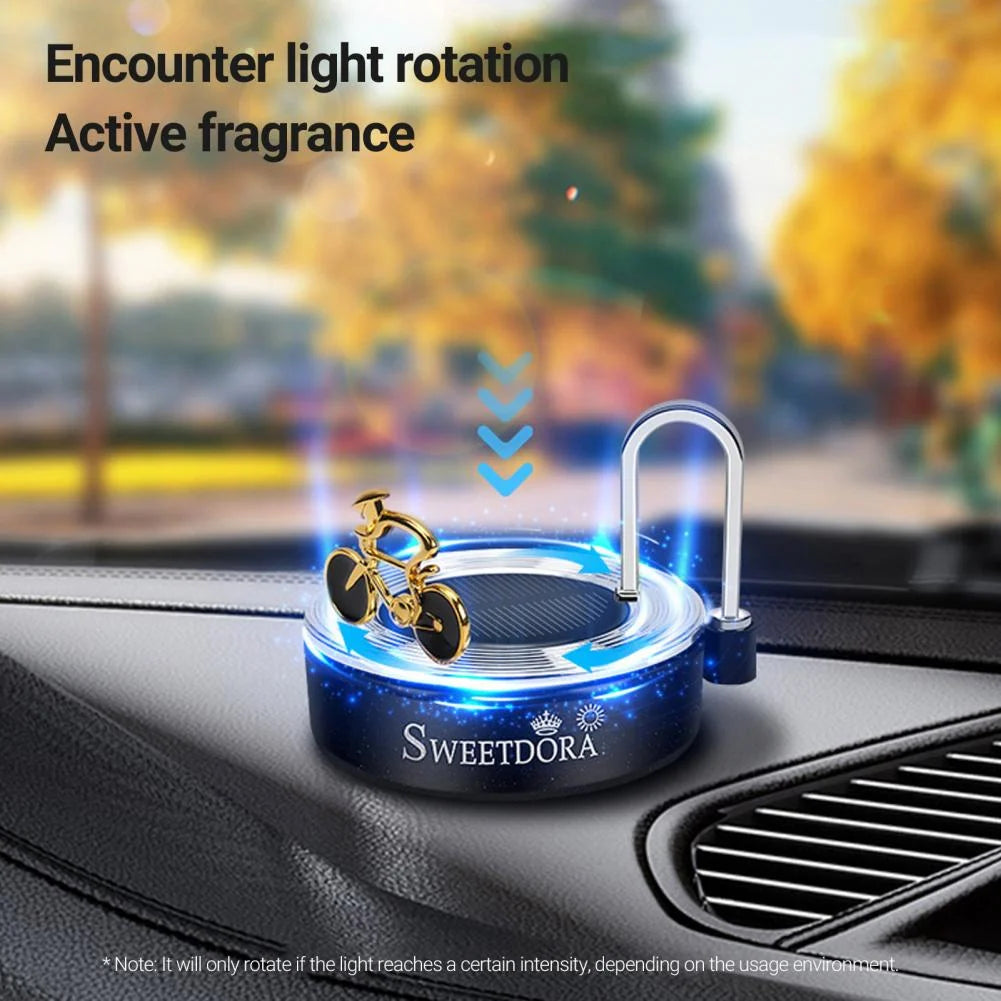 Air Freshener Solar-Powered Bicycle Aromatherapy Diffuser