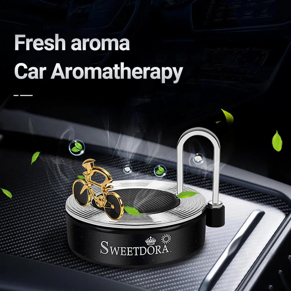Air Freshener Solar-Powered Bicycle Aromatherapy Diffuser
