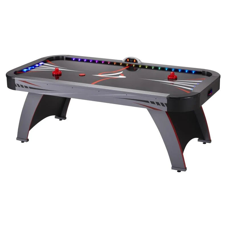 Air Hockey Table LED Playfield Includes Pucks & Pushers