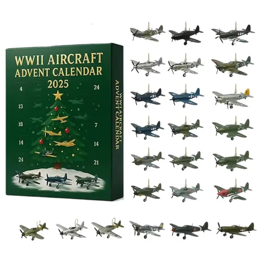 Aircraft Advent Calendar WWII Miniature Collection 24-Day Set