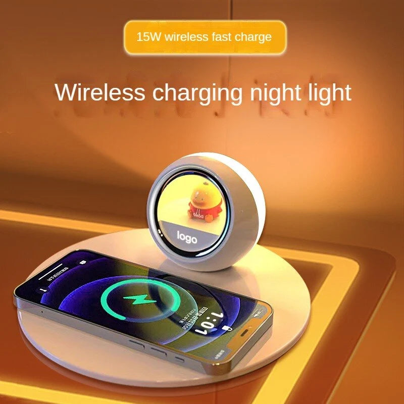 Alarm Clock Wireless Charging LED Light