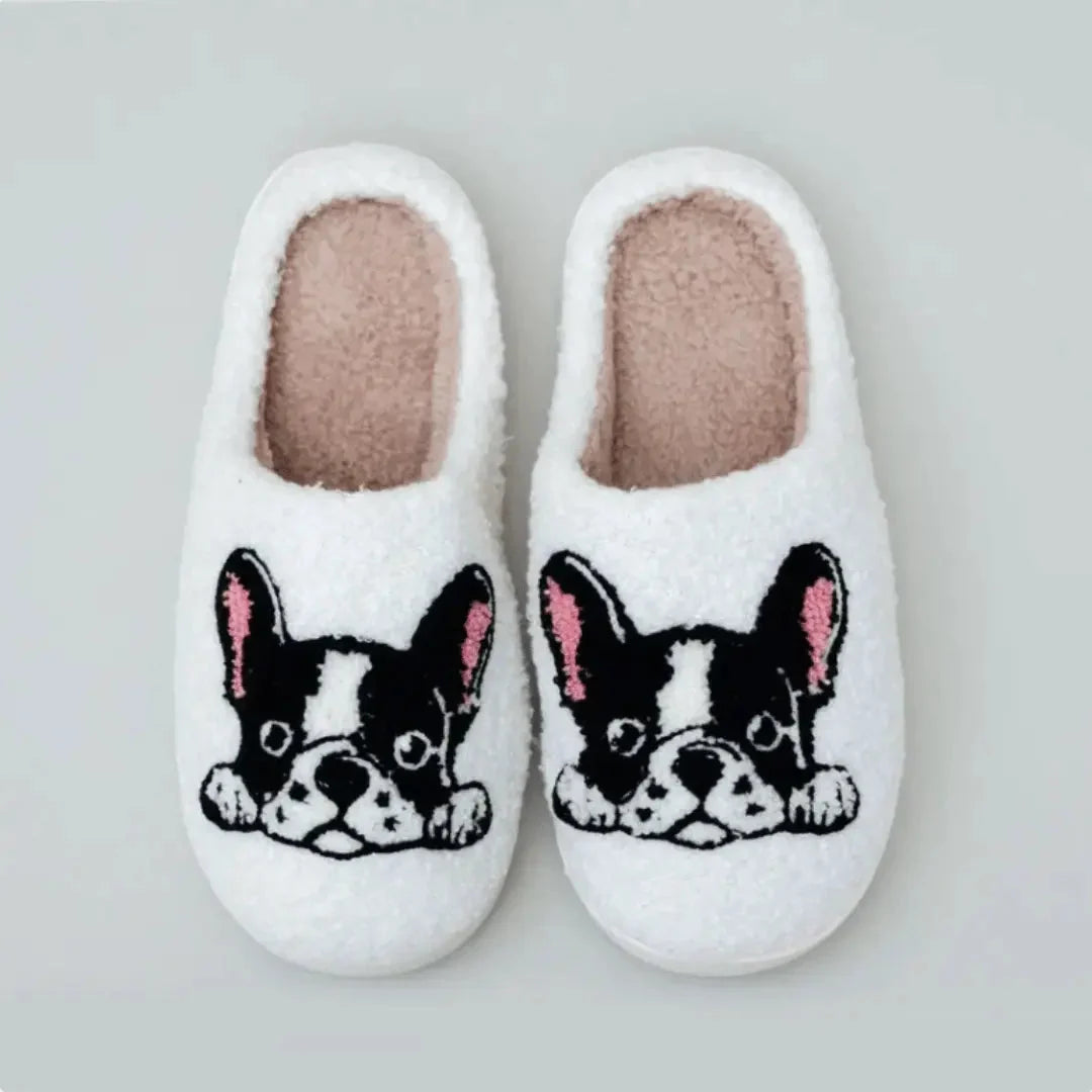 Animal Slippers Plush Non-Slip Sole