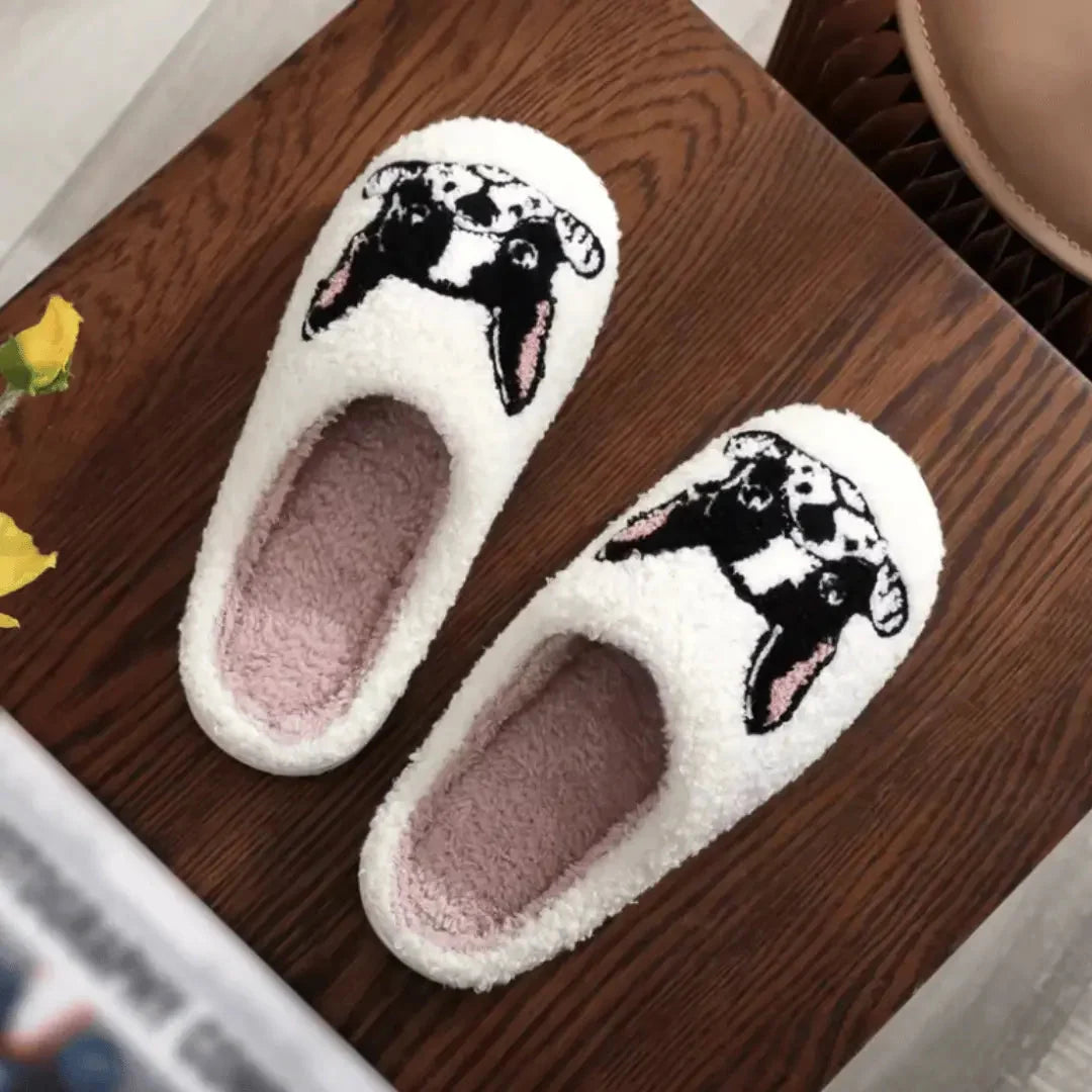 Animal Slippers Plush Non-Slip Sole