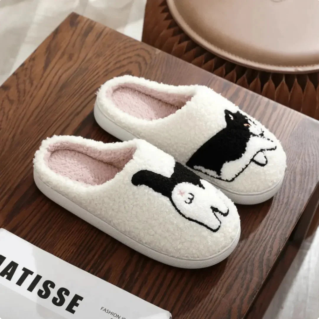 Animal Slippers Plush Non-Slip Sole