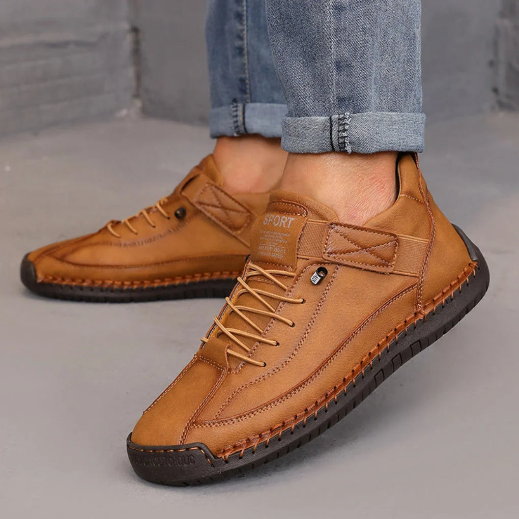 Ankle Boots Color Block Cushioned Sole Mid Height