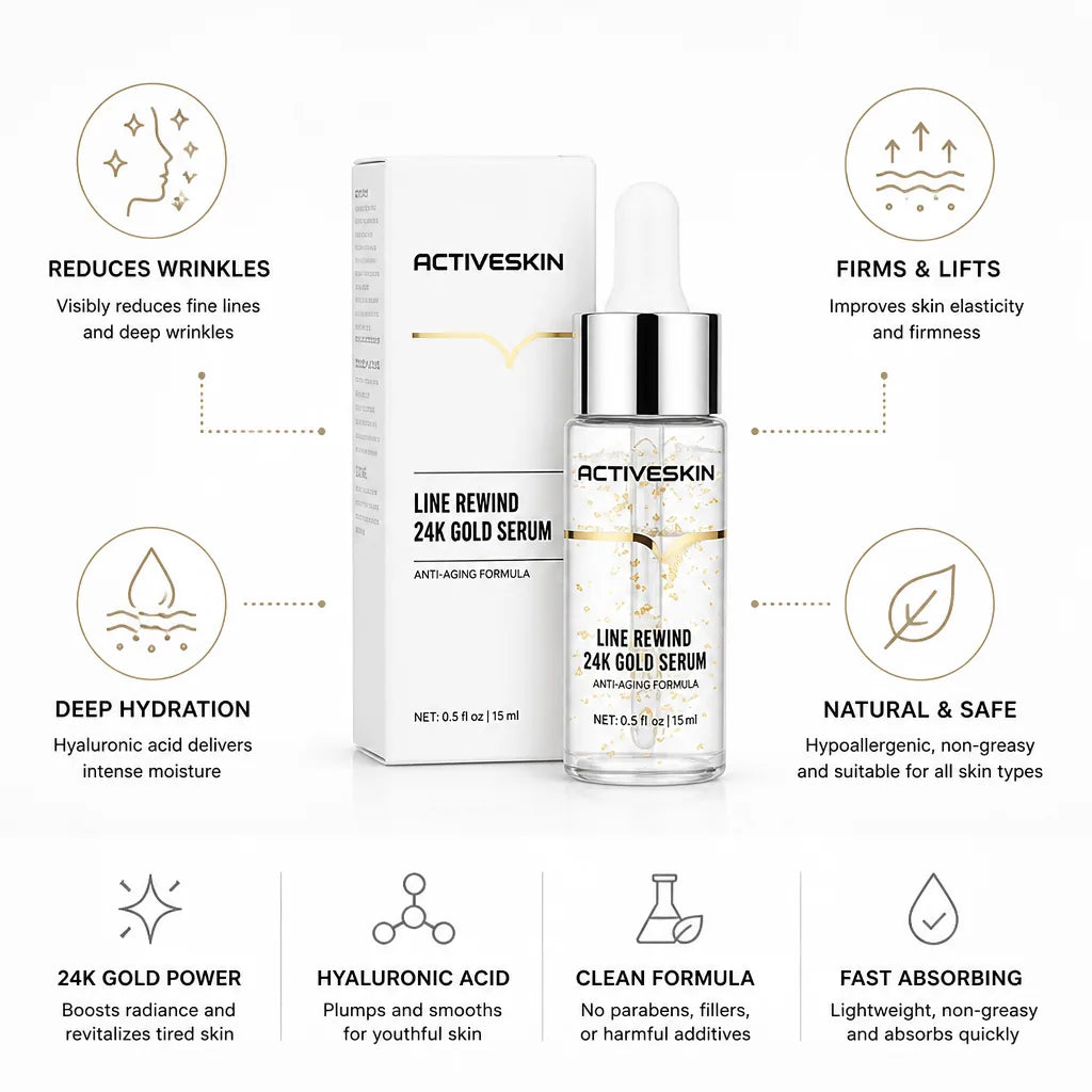 Anti-Aging Serum 24K Gold & Hyaluronic Acid